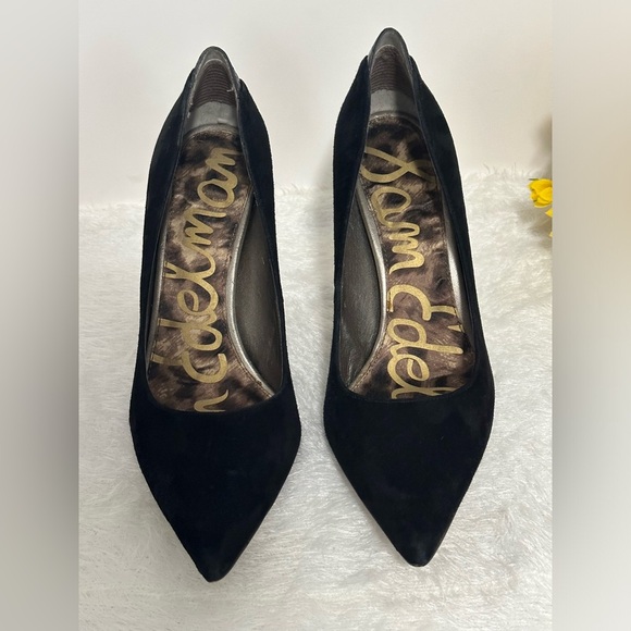 Sam Edelman Black and Gold Stiletto Heels 🖤💛 - Picture 7 of 9